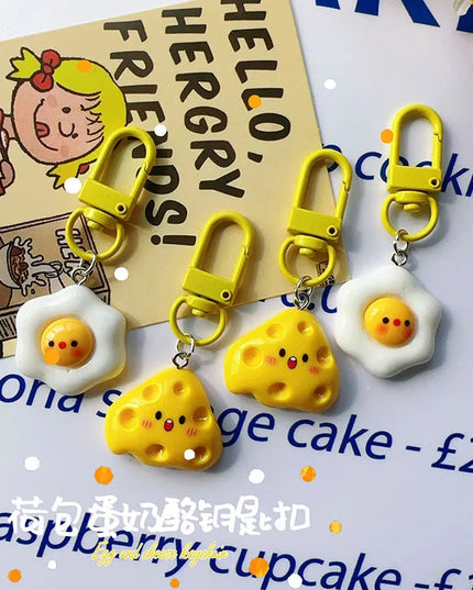 Egg & Cheese Keychain