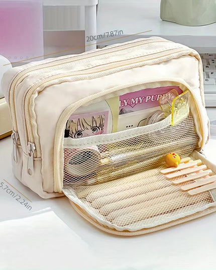 3 Layer Large Pencil Case