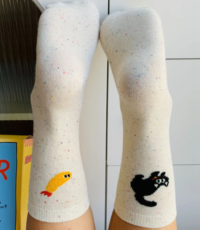 Cat & Fish Socks