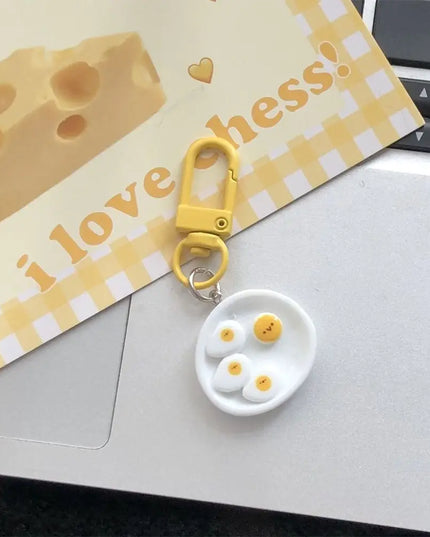 Breakfast Plate Keychain