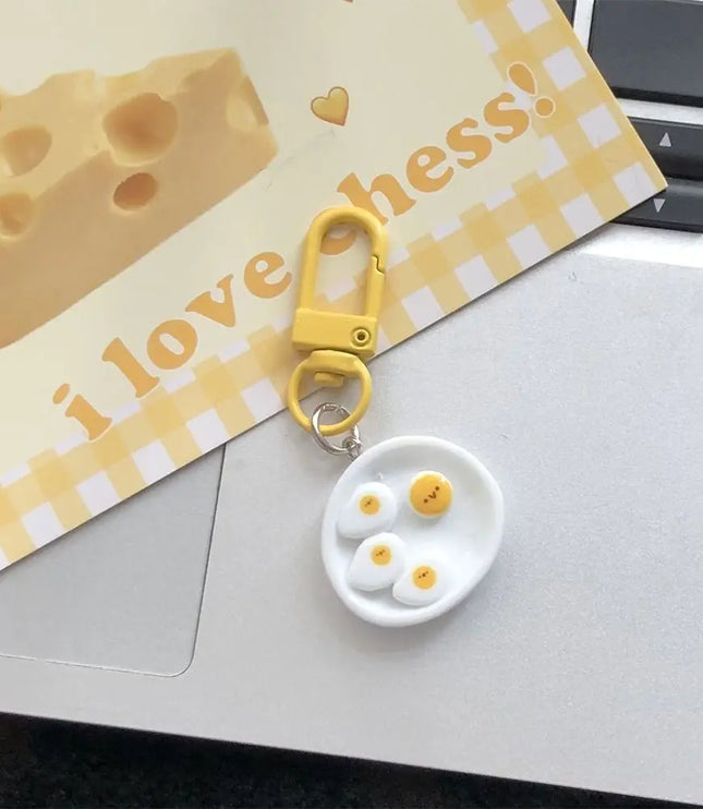 Breakfast Plate Keychain