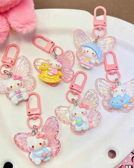 Butterfly Hello Kitty Keychain