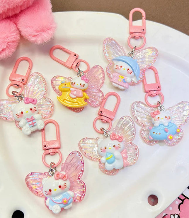 Butterfly Hello Kitty Keychain