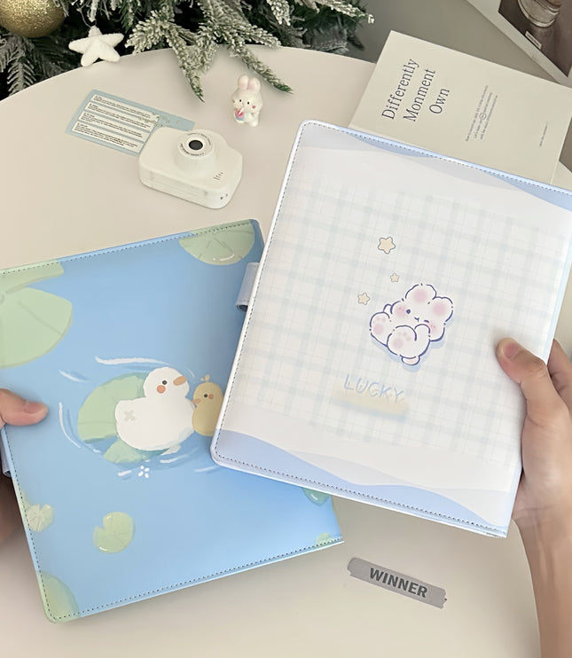 A5 Blue Bunny Binder