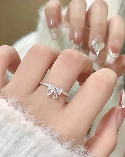 Crystal Bowknot Ring