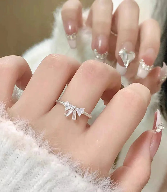 Crystal Bowknot Ring