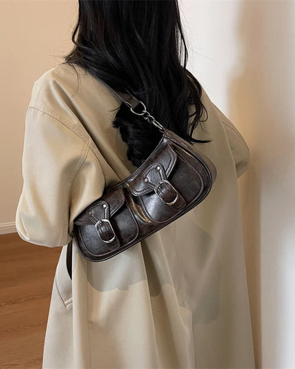 Double Pockets Handbag