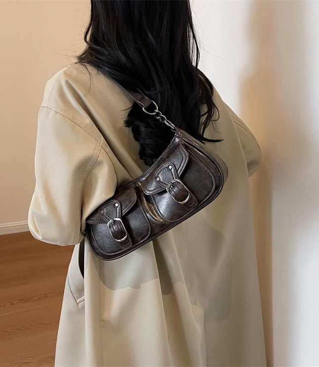 Double Pockets Handbag