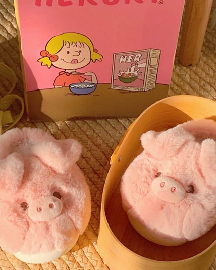 Pink Piggy Slippers