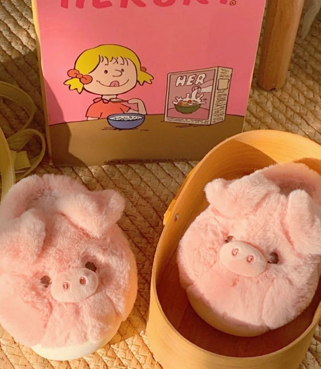 Pink Piggy Slippers