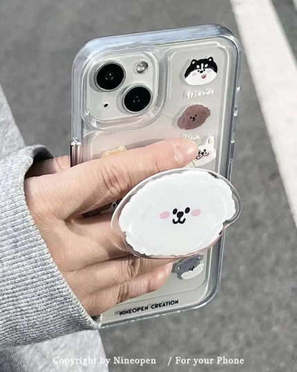 Puppy with Pop-Socket & Phone Case