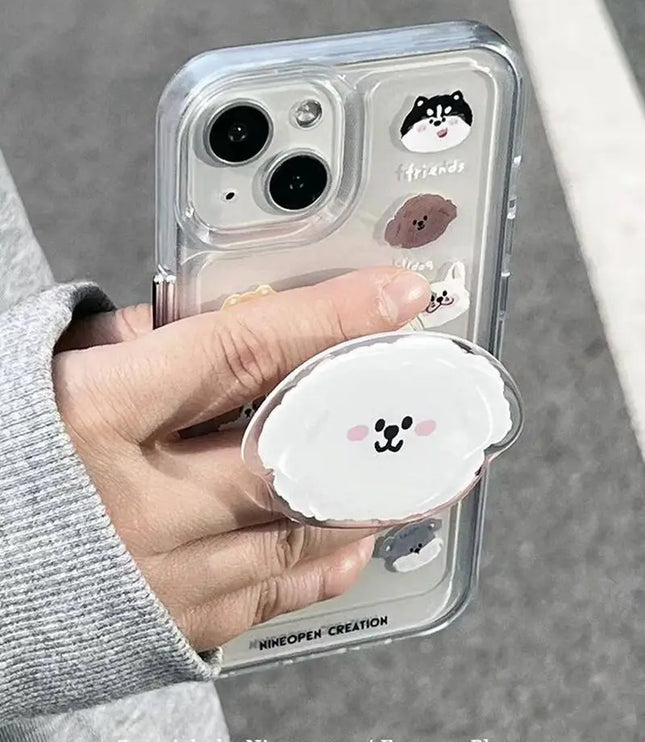 Puppy with Pop-Socket & Phone Case