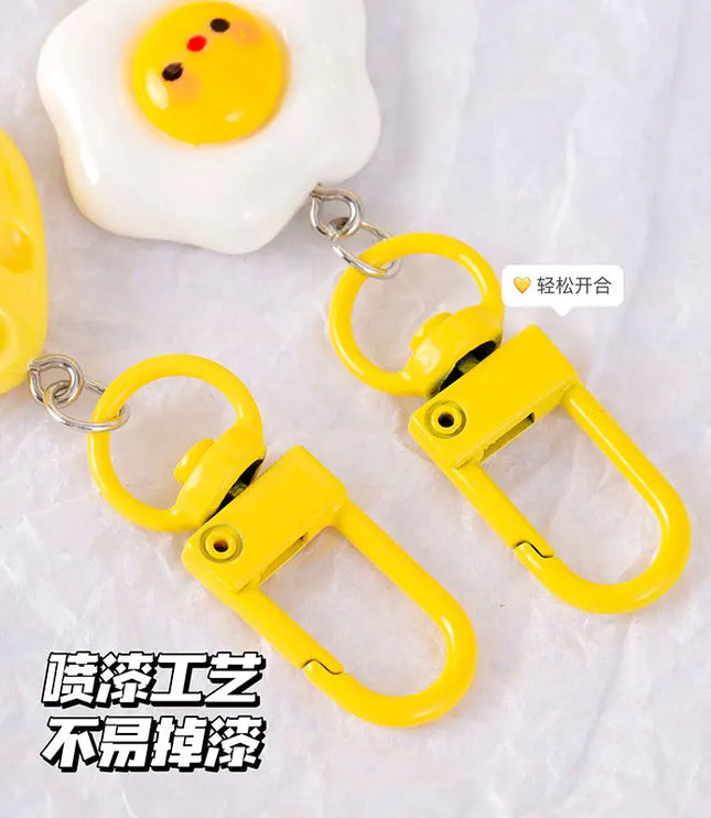 Egg & Cheese Keychain