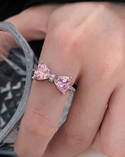 Pink Bow Tie Ring