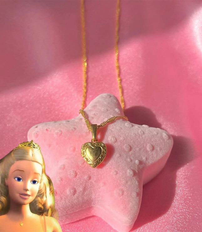 Barbie Heart Locket Necklace