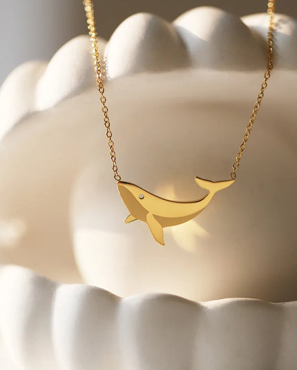 Gold Whale Necklace