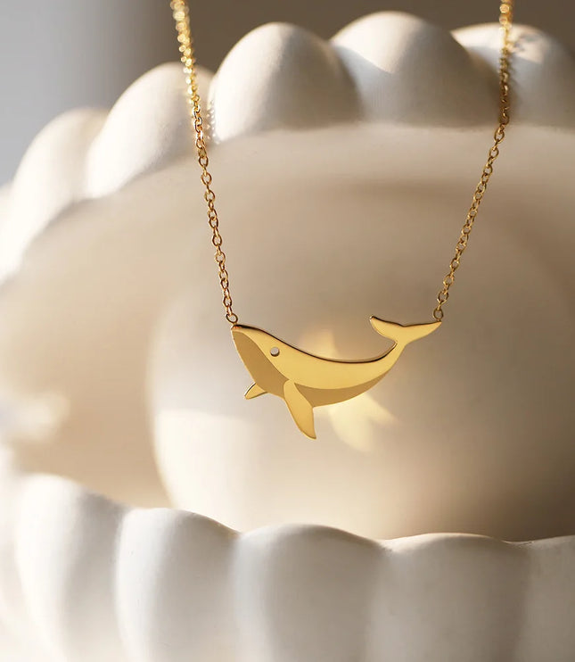 Gold Whale Necklace