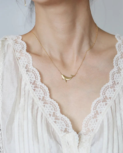 Gold Whale Necklace