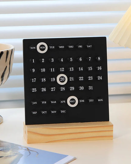 Wood Desk Calendar