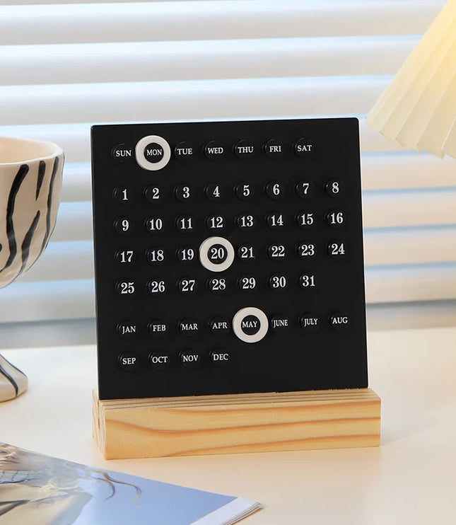 Wood Desk Calendar