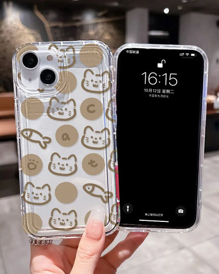 Cartoon Cat & Fish Phone