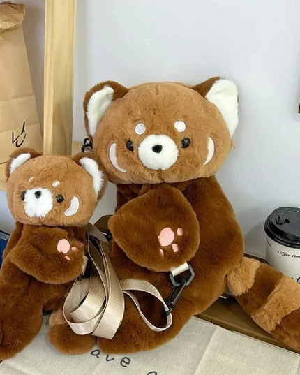 Red Panda Plush Backpack