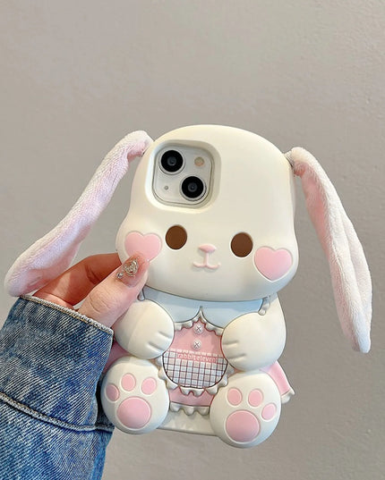 Plush Rabbit Ear Phone Case