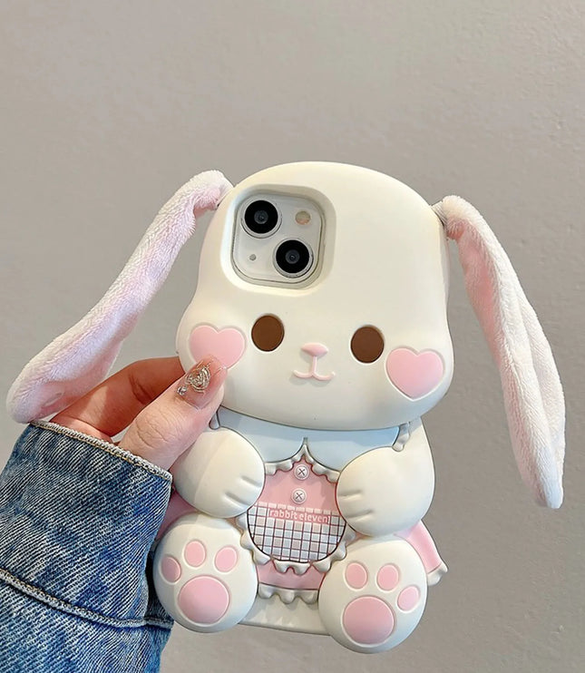 Plush Rabbit Ear Phone Case