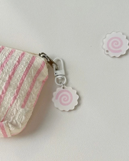 Pink Squid Roll Bag Charm