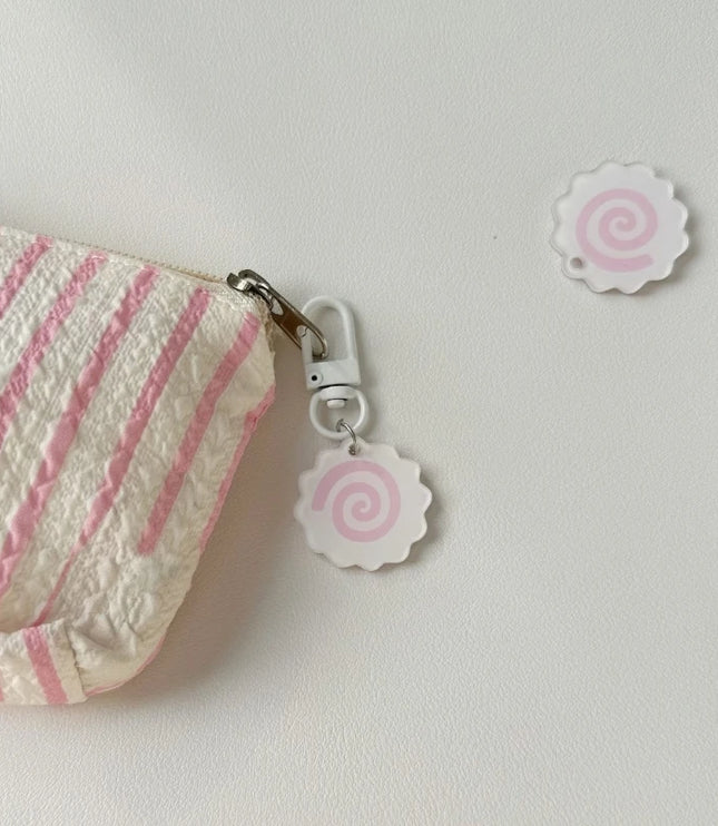 Pink Squid Roll Bag Charm