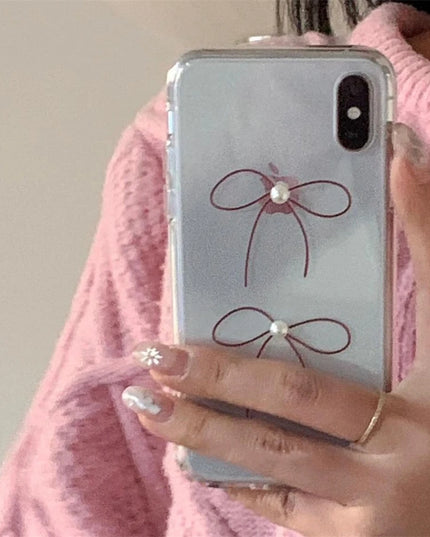 Bowknot Pearl Phone Case