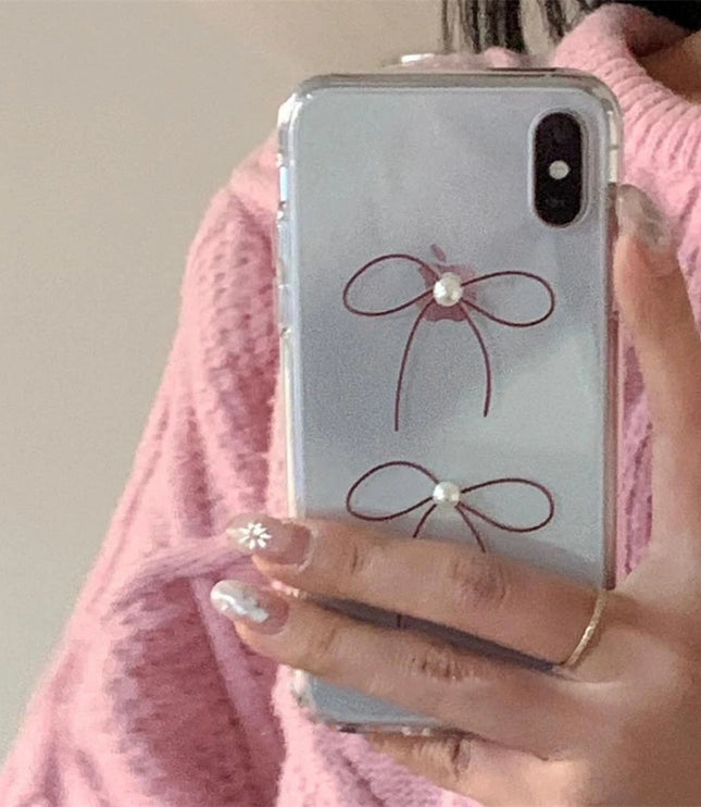 Bowknot Pearl Phone Case