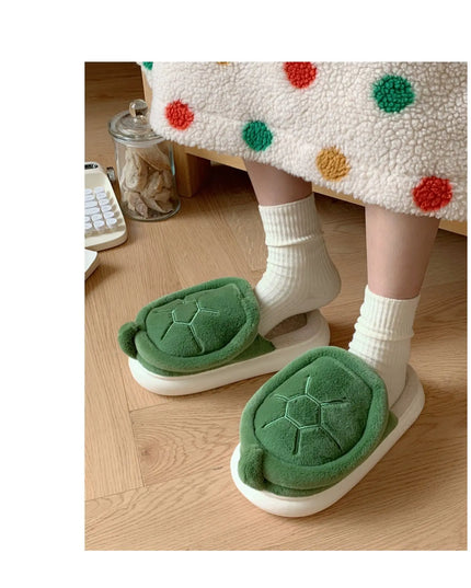 Cute Turtle Plush Slippers