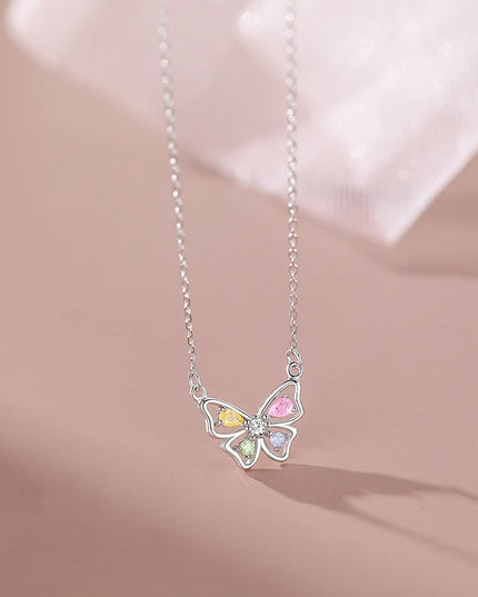 Silver Butterfly Necklace