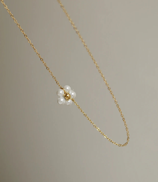 Pearl Flower Necklace