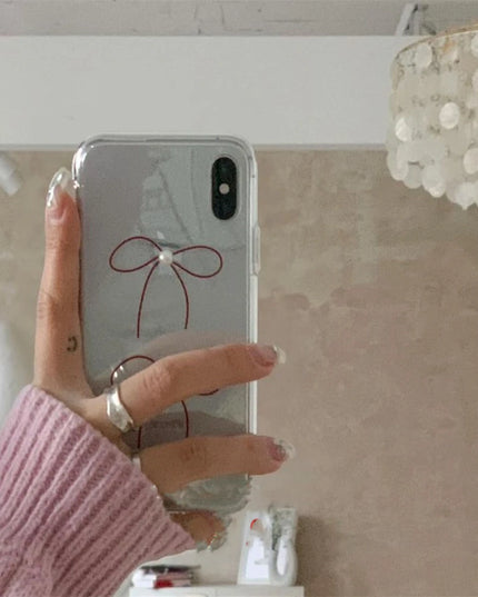 Bowknot Pearl Phone Case