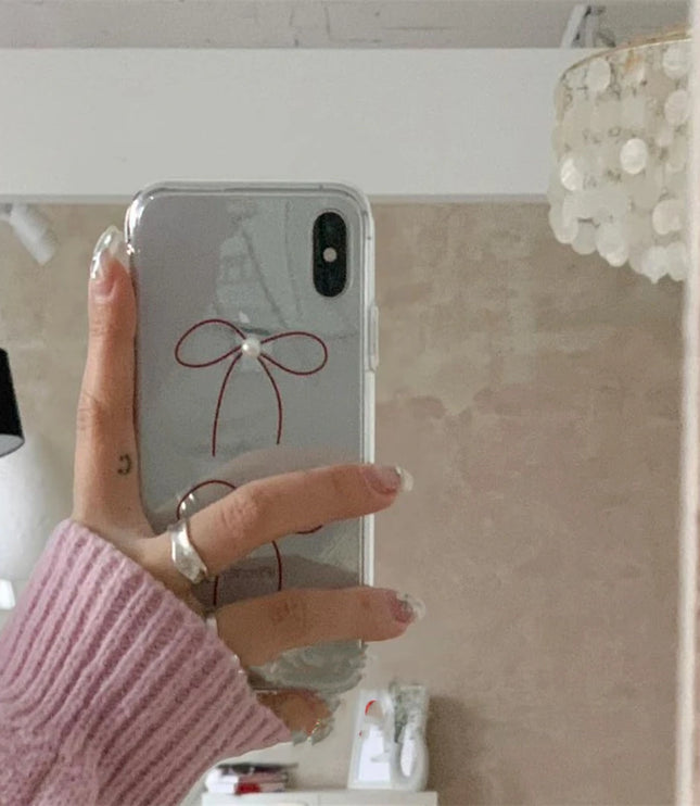 Bowknot Pearl Phone Case