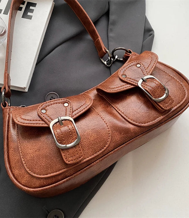 Double Pockets Handbag