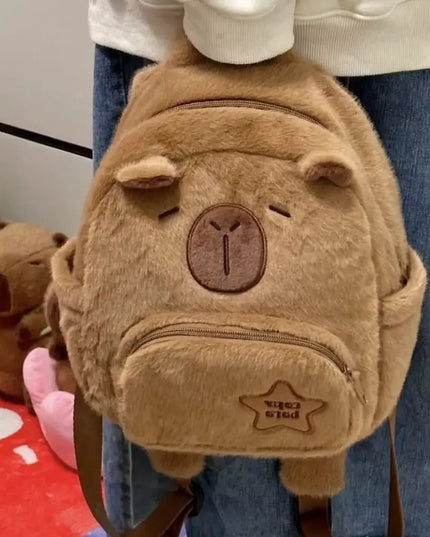 Capybara Plush Backpack