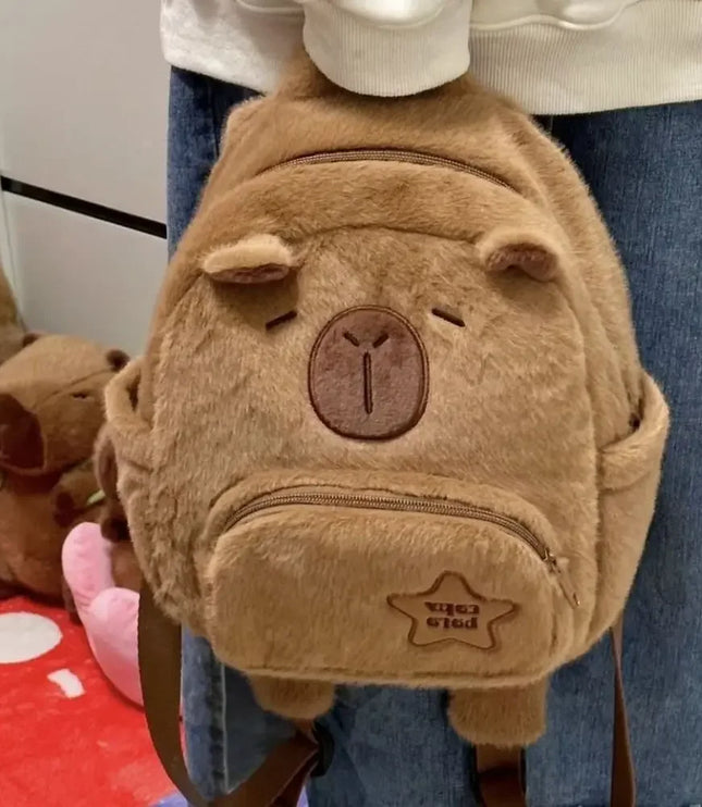 Capybara Plush Backpack