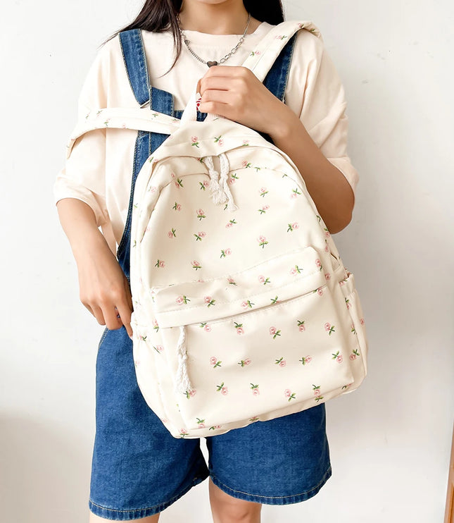 Floral Pattern Backpack