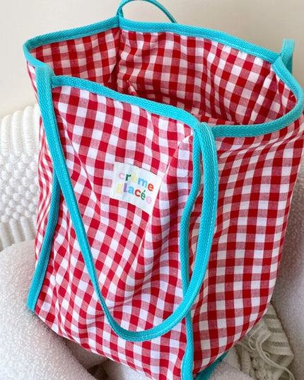 Colorful Plaid Tote