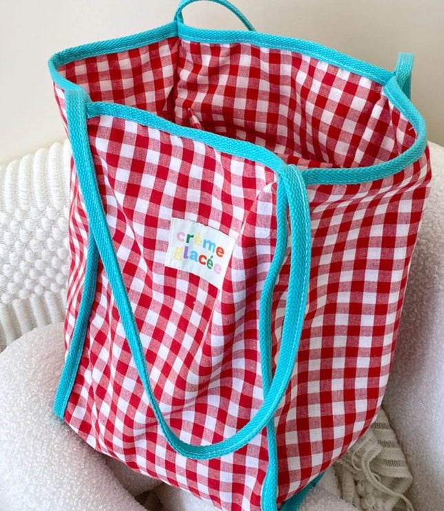 Colorful Plaid Tote