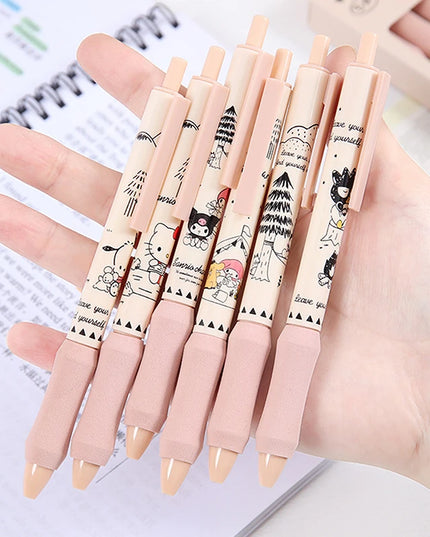 6Pcs SANRIO Camping Gel Pens