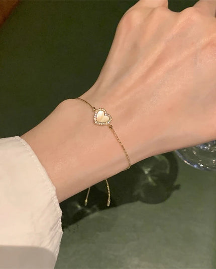 Gold Heart Bracelet