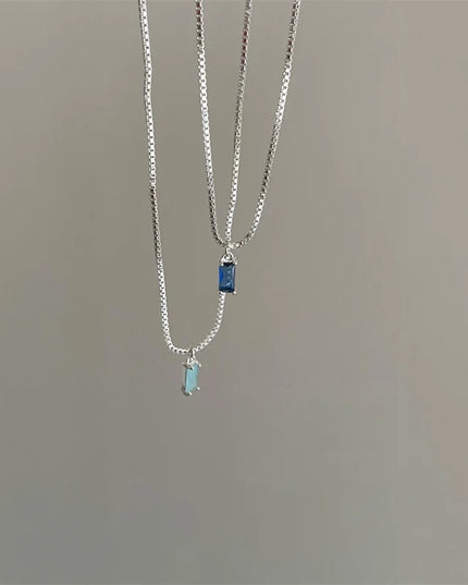 Square Crystal Necklace