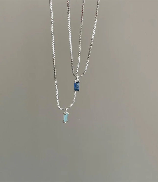 Square Crystal Necklace