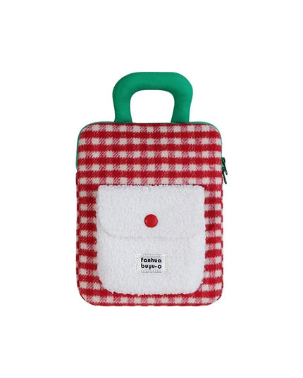 Red Plaid iPad Sleeve