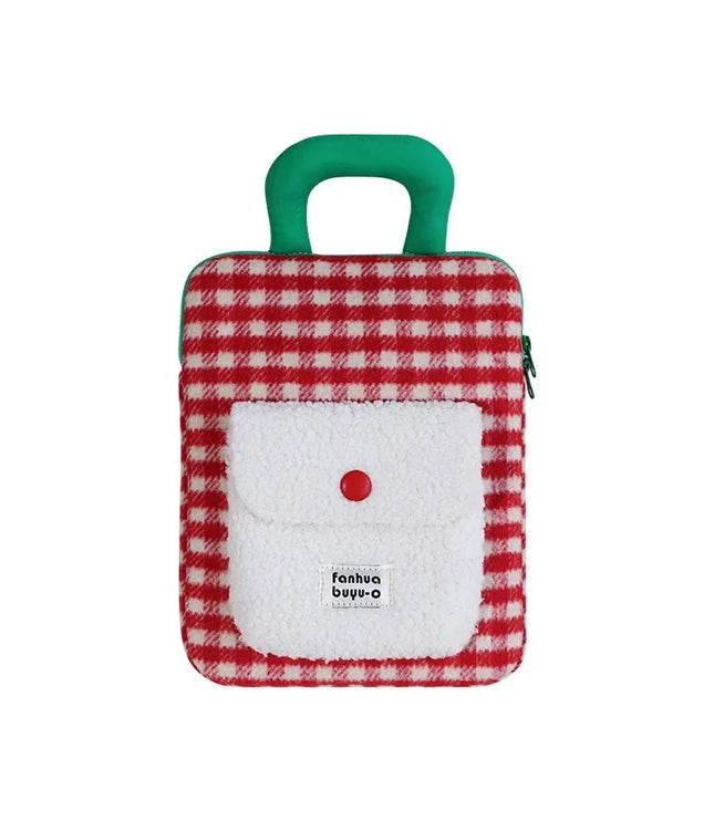 Red Plaid iPad Sleeve