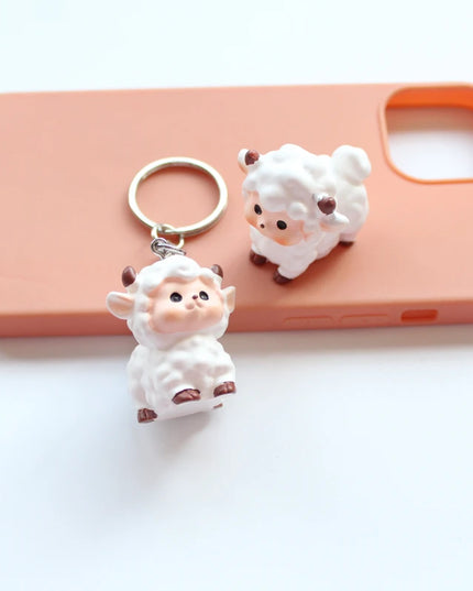 White Sheep Keychain